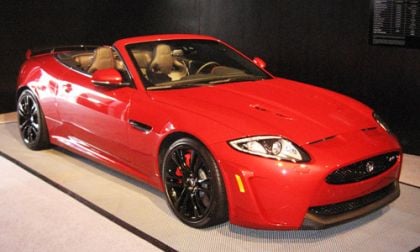 The bright red 2012 Jaguar XKR-S convertible Photo by Don Bain