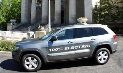 AMP Electric Vehicle's converted Jeep Grand Cherokee