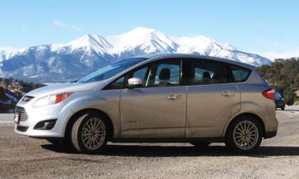 The Ford C-Max before Mt Princeton & Mt. Antero. Photo © 2013 by Don Bain