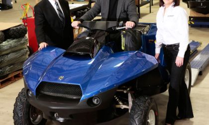 Gibbs Sports Amphibian Chairman Neil Jenkins, (l-r) Founder and Chief Technology