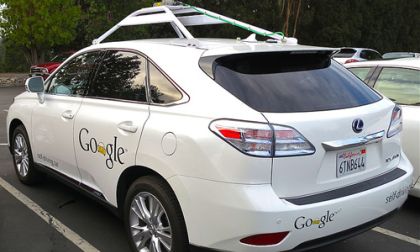Google's Lexus RX 450h Self Driving Car. Wikimedia Creative Commons 2.0