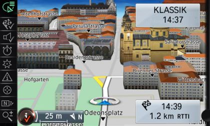 A detail of the ConnectedDrive High Guiding and 3D City modeling. © BMW USA