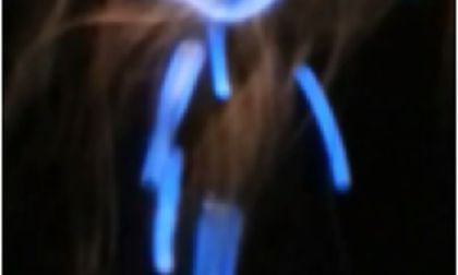 An image of the HydroBlaze candle burning. 