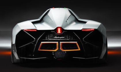 A rear view of the Lamborghini Egoista