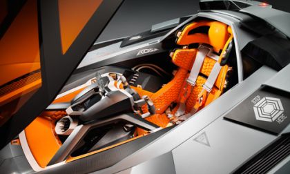 The Lamborghini Egoista cockpit