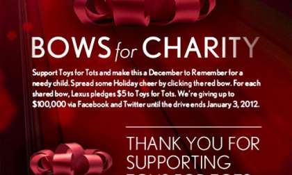Lexus Bows for Charity page on Facebook