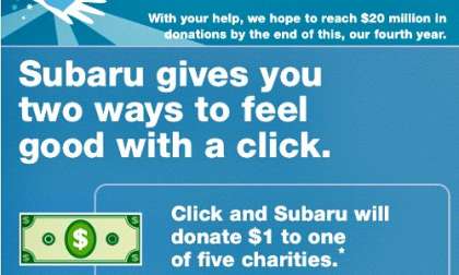 The Subaru of America Share the Love Facebook tab