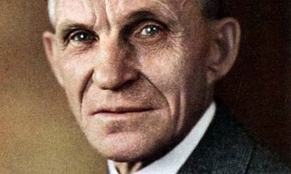 This cropped Time cover image of Henry Ford is public domain. Wikimedia Commons.