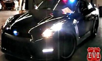 A still image from the EVI 2012 Nissan GT-R video on YouTube.