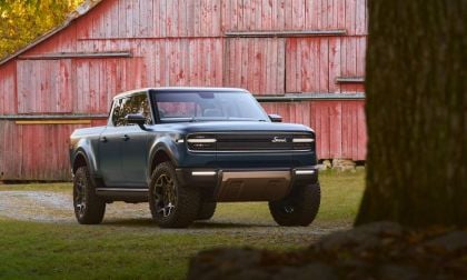 Scout Terra in front of farmhouse, ready for a day of work!