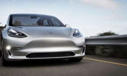 Tesla Model 3 in the Fast lane