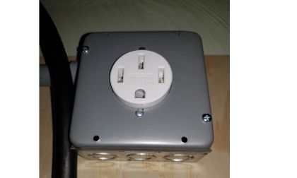 Image of NEMA 14-50 EV charging receptacle by John Goreham