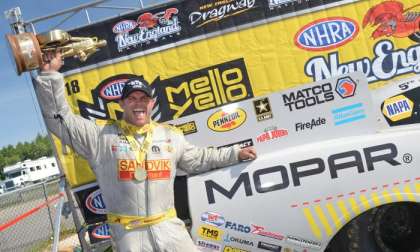 Matt Hagan Celebrates a Dodge Charger Win