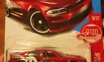 Dark REd Hot Wheels Hellcat Charger
