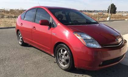 2007 Toyota Prius Red Touring Edition Side Shot