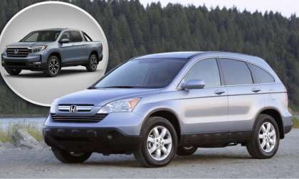 2009 Honda CR-V and a Ridgeline truck