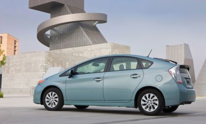 2012 Prius Plug In Teal Color Side View