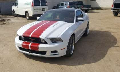 2014 White Ford Mustang Coyote
