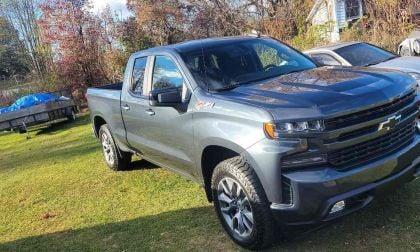 Derek Donald's 2019 Chevrolet Silverado parked in his yard