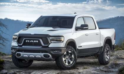 2019 Ram 1500 Rebel front view white color