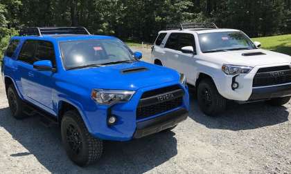2019 Toyota 4Runer TRD Pro vehicles blue and white