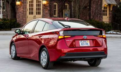 2019 Toyota Prius LE Red Rear