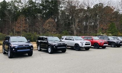 2020 Toyota 4Runner SR5 Nautical Blue front end  2020 Toyota 4Runner SR5 Premium Midnight Black 2020 4Runner Trim Levels configurations
