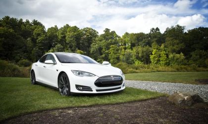 Tesla model S white 2018 P100D dual motor