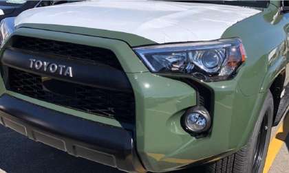 2020 Toyota 4Runner TRD Pro in Army Green front grille