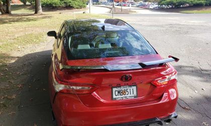2020 Toyota Camry TRD rear view