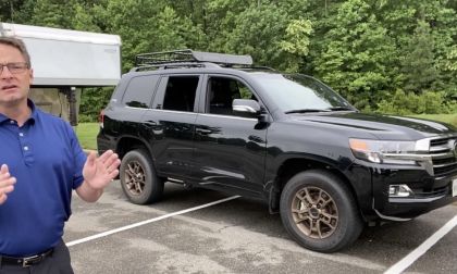 2020 Toyota Land Cruiser Heritage Edition Midnight Black profile view