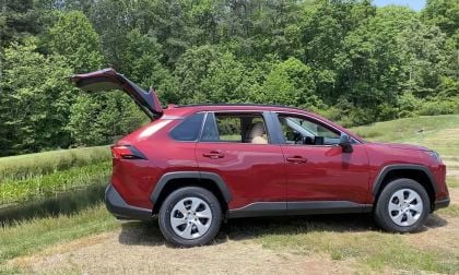 2020 Toyota RAV4 LE Ruby Flare Pearl color profile view