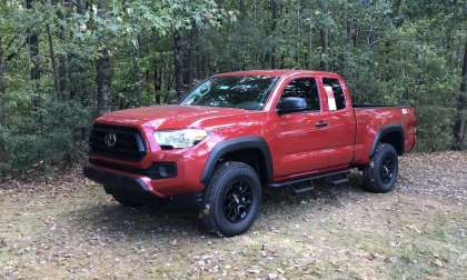 2020 Toyota Tacoma SR Barcelona Red SX Package front end profile