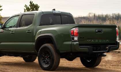 2020 Toyota Tacoma TRD Pro Army Green Side View