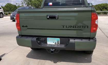 2020 Toyota Tundra TRD Pro in Army Green color back end