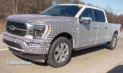 2021 Ford F-150 spy shot front