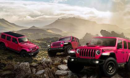 2021 Jeep Wranglers in Tuscadero Pink