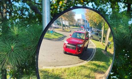 2021 Toyota 4Runner Barcelona Red front end front grille