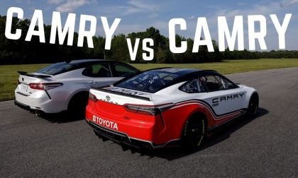 2021 Toyota Camry TRD Wind Chill Pearl 2022 Toyota Camry NASCAR back end rear end