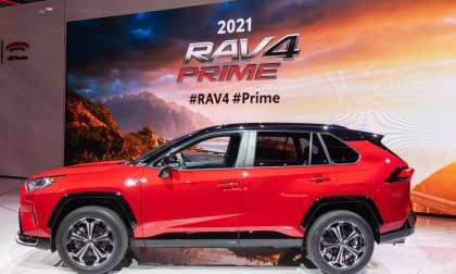 2021 Toyota RAV4 Prime Supersonic Red profile view
