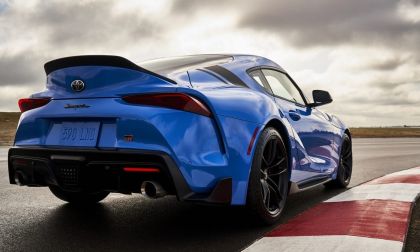 2021 Toyota Supra A91 back end Refraction Blue color