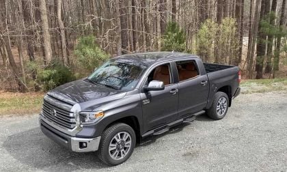 2021 Toyota Tundra 1794 Edition Magnetic Gray profile front end overhead