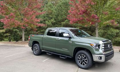 2021 Toyota Tundra TRD Off-Road Army Green profile view