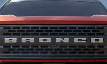 Front Grille of recalled 2022 Bronco