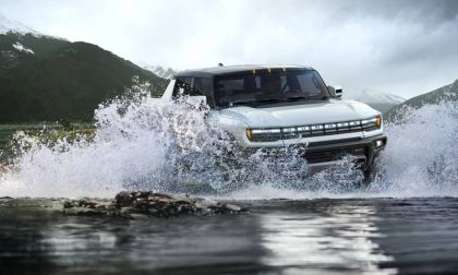 GMC Hummer EV water shot