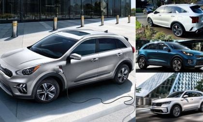 2022 Kia Niro PHEV and 2022 Kia Sorento PHEV, multiple angles