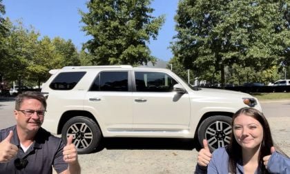 2022 Toyota 4Runner Limited Blizzard Pearl profile view Jeff Teague Christina Banks