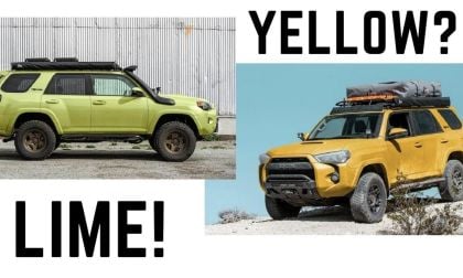 2022 Toyota 4Runner TRD Pro Electric Lime Metallic Yellow profile view