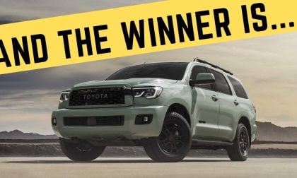 2022 Toyota Sequoia TRD Pro Lunar Rock profile view front end