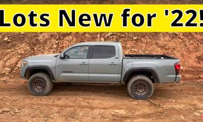 2022 Toyota Tacoma Trail Edition Double Cab Lunar Rock profile side view